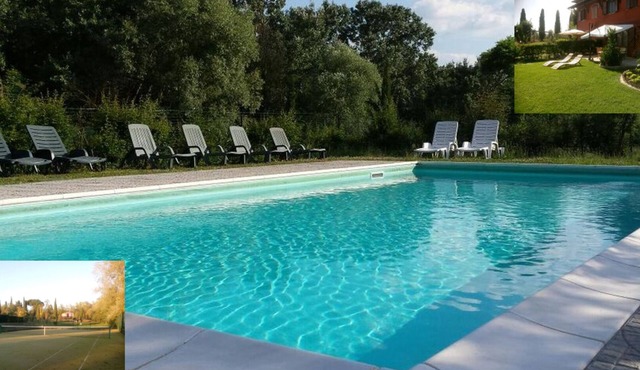 Villa with large garden in the Chianti hills