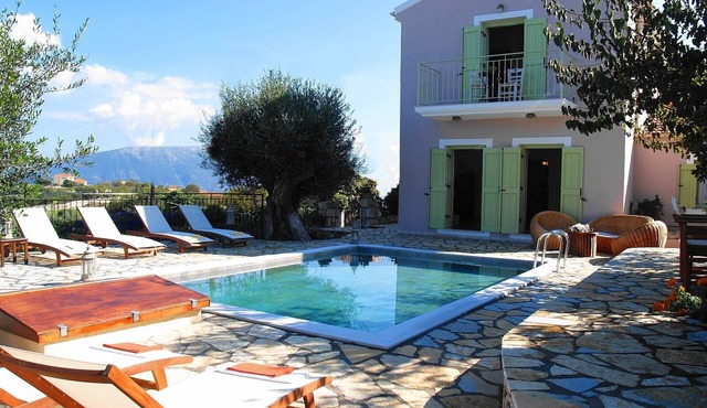Villa with Private Pool Built with Traditional Kefalonian Architecture