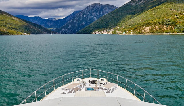Yacht Primorka with private sea pier