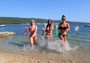 Studio flat with terrace and sea view Kornić, Krk (AS-415-b)