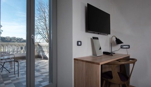 Double Room, 1 Queen Bed, Terrace, City View